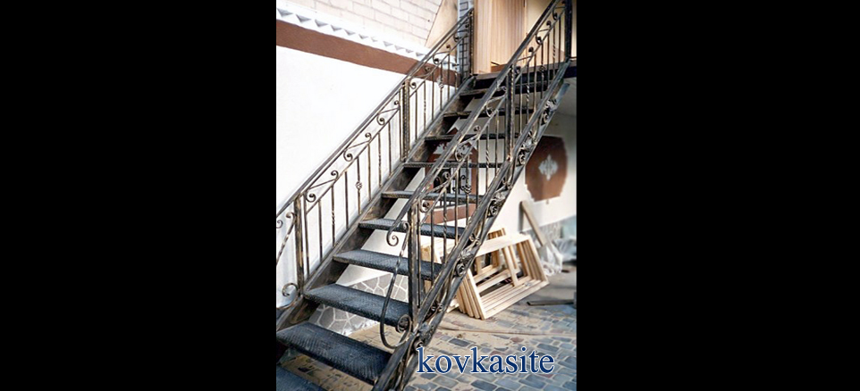 кованые металлические лестницы в москве №17